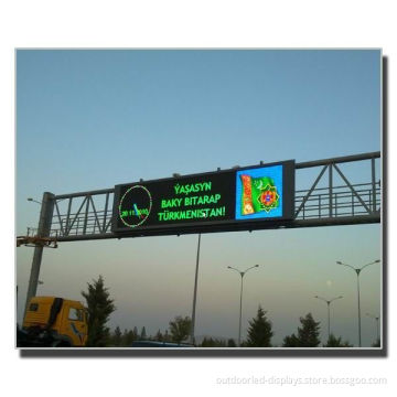 P16 Outdoor Led Scrolling Message Sign , 20*10 Pixels Moving Billboard